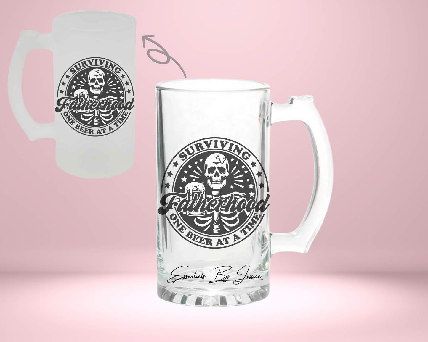 16oz Glass Beer Stein