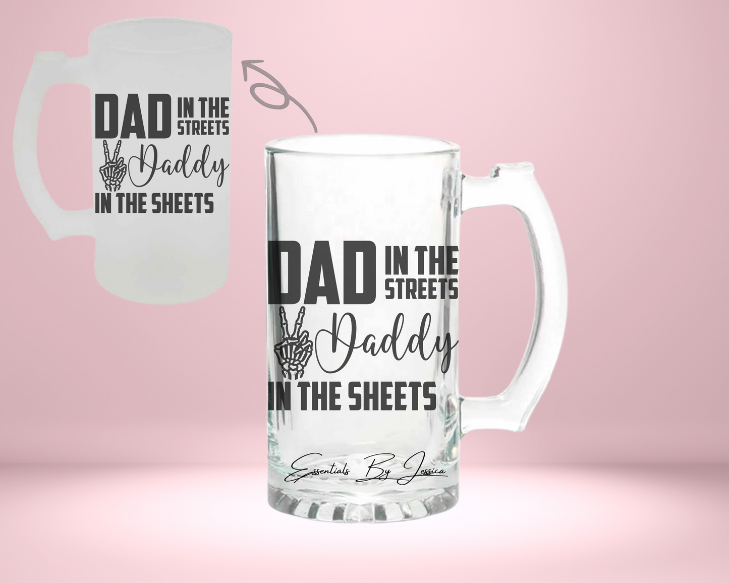 16oz Glass Beer Stein