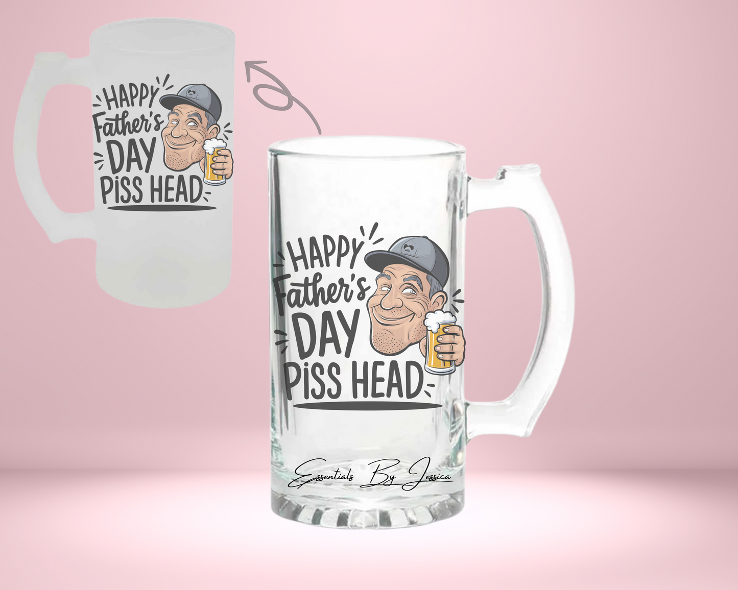 16oz Glass Beer Stein