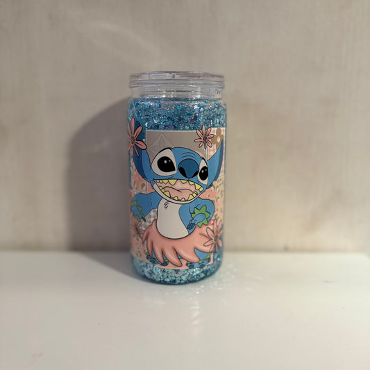 Blue Alien - Acrylic Snowglobe
