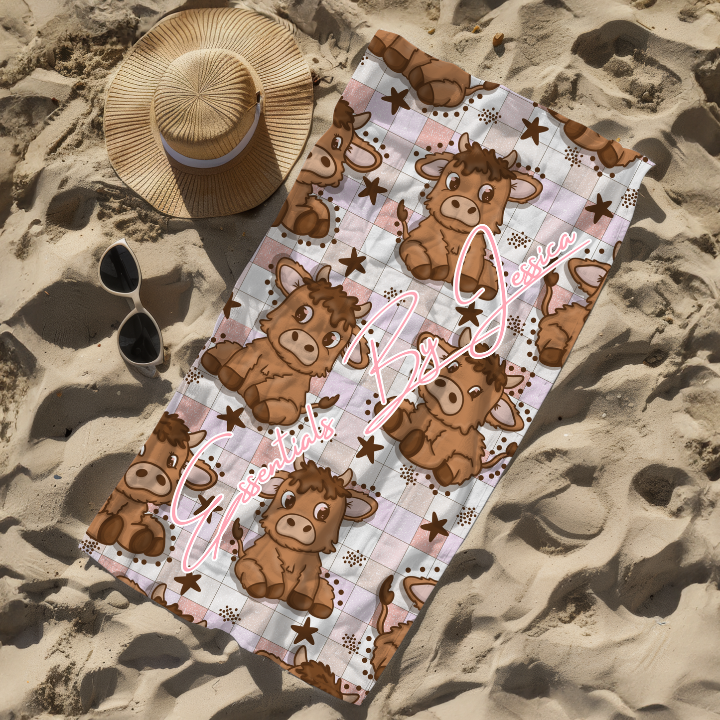 Highland Cow Beach Towel (PRE-ORDER)