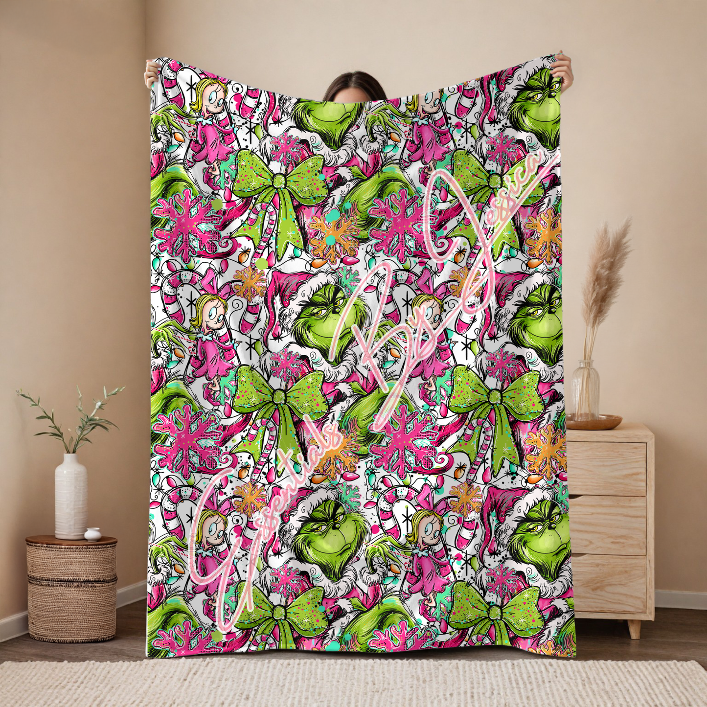 Green Guy Xmas Plush Blanket (PRE-ORDER)